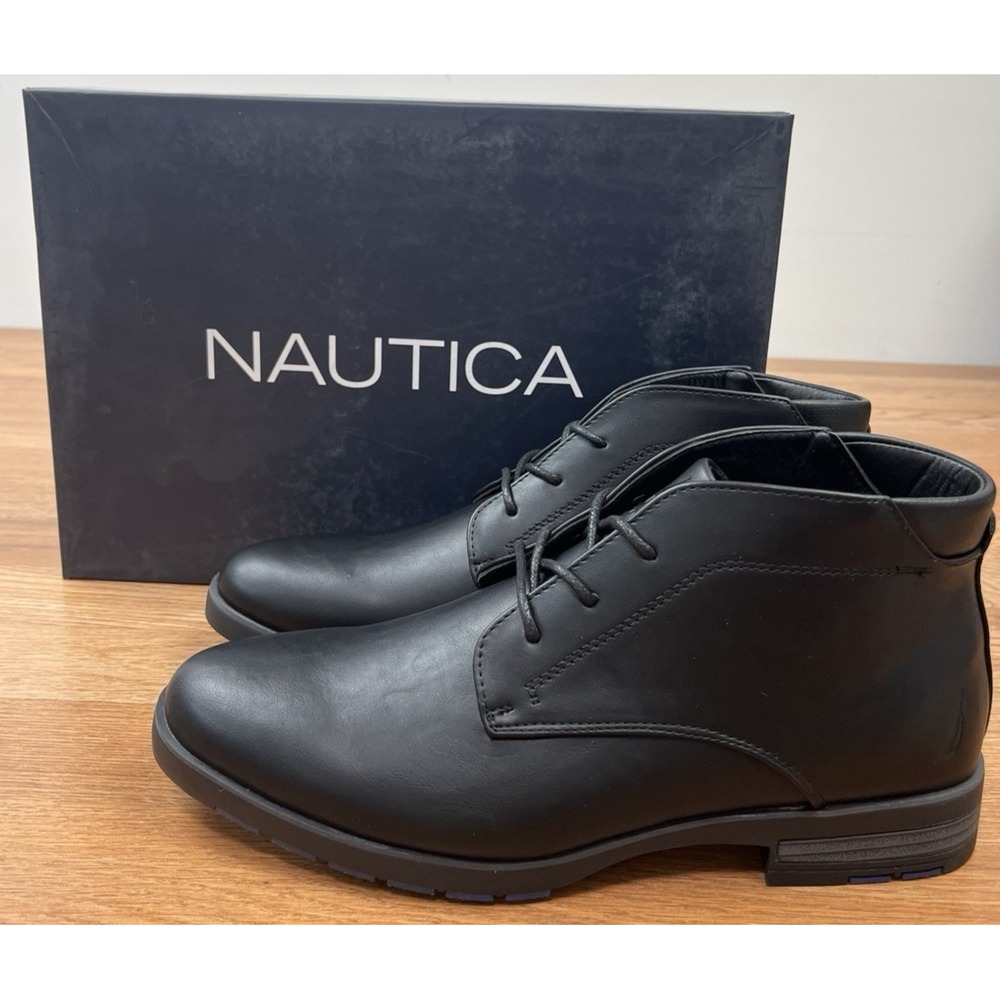 Nautica Largo Chukka Boots Men's Size 8.5 Black NEW